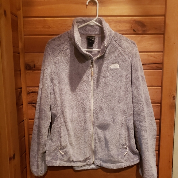 Fuzzy Gray full zip North Face - Picture 1 of 4